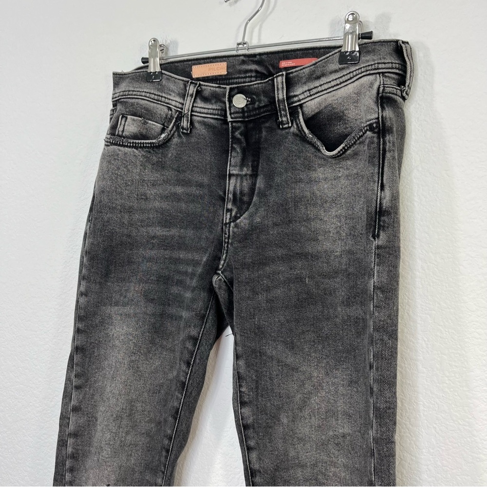 Anthropologie Pilcro Distressed‎ Slim Boyfriend Jean Black size 26 - Picture 3 of 12